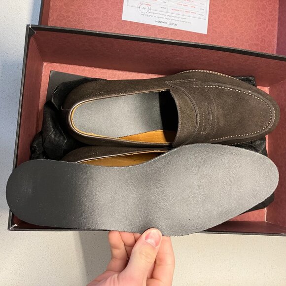 Beckett Simonon Roy Suede Loafers - Size 9US - Brown - Worn Twice main image 5